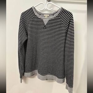 Striped Black and Gray Women's Sweater
